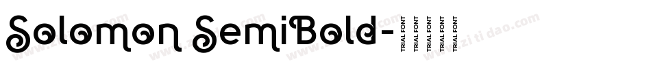Solomon SemiBold字体转换